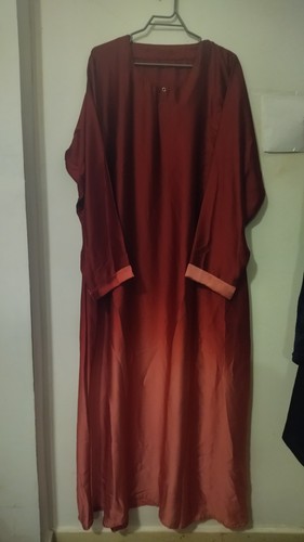 Tie die double shaded abaya - tie, die,