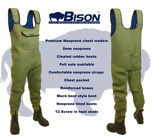 Bison olive green 5mm neoprene - bison,