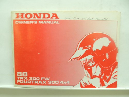 1988 honda owners - 1988, manual