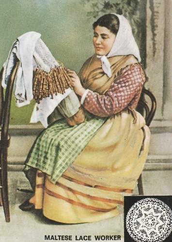 Maltese lace worker malta - maltese,