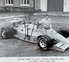 Ayrton Senna Signed Lotus 99T