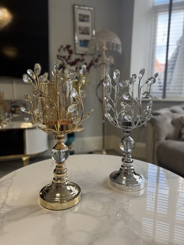 Luxury crystal candle - luxury, holders