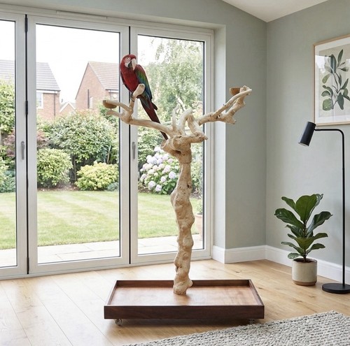 Java wood parrot - wood,