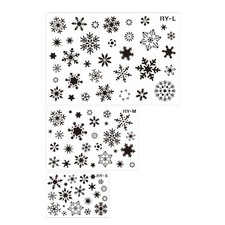 Christmas Snowflakes Stencils PET Drawing Template for Classroom Wall Decors