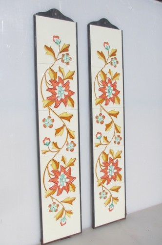 Ceramic art nouveau fireplace - art,