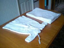 Hand knitted Lined Babies Christening Robe and Hand Crocheted Christening Shawl,
