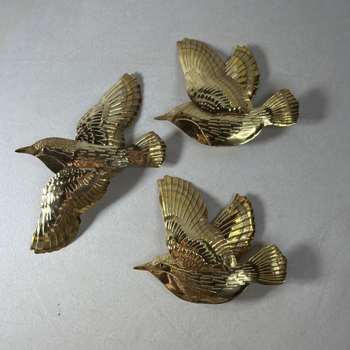 Vtg brass flying birds - vtg,