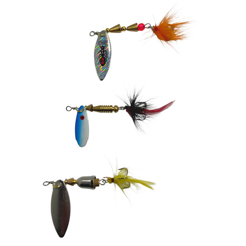 3pcs feathered spinners - 3pcs,