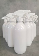 20x 500ml Empty Plastic Trigger Bottle Car Cleaning Hand Spray Garden White Pet