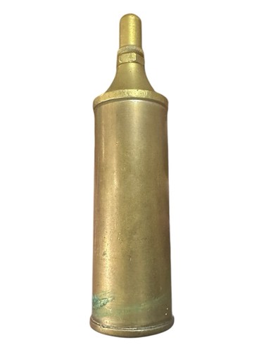 Cylindrical brass powder flask - cylindrical,