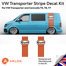 Volkswagen Transporter Gulf Stripes T5 T6 T7 Caravelle Vinyl Graphics Stickers