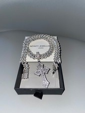 premium quality iced chain 14mm with pendant