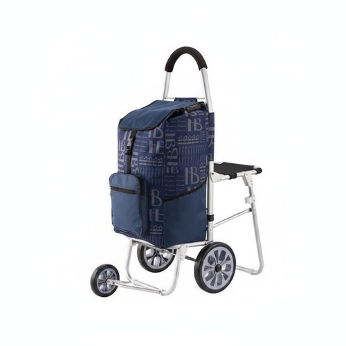 Foldable shopping trolley with - shopping,