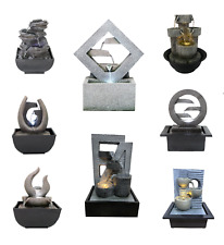 Indoor LED Stone Water Feature Fountain Home Decoration For Desktop Polyresin UK