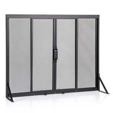 89 x 72 cm Metal Mesh Flat Panel Gate-Black