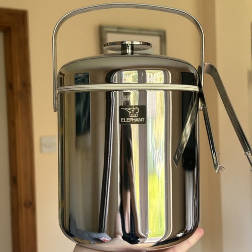 Vtg elephant ice bucket chrome - vtg,