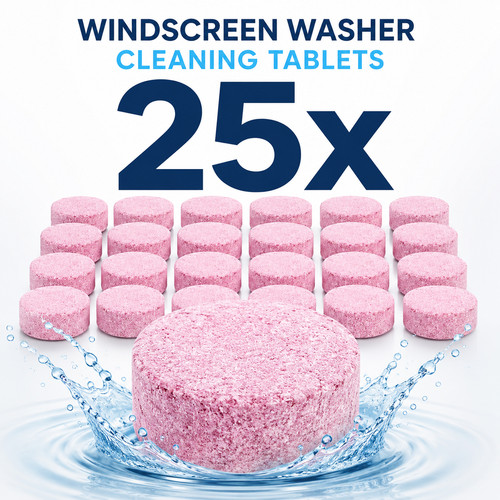 25x pink windscreen - 25x, washer