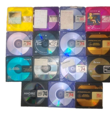 Used minidiscs sony tdk - used,