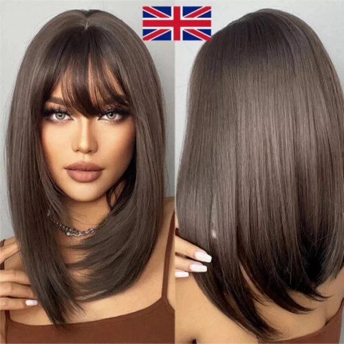 Natural short bob wigs - natural,