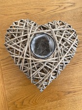 Wicker Heart with Plastic