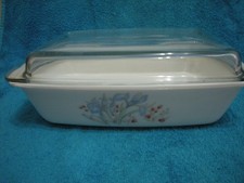 VINTAGE PYREX "BLUE IRIS"