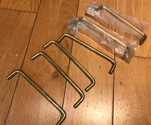 Vintage 1950s brass drawer - 6x,