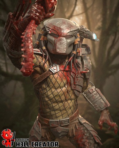 Predator printed statue or - statue,
