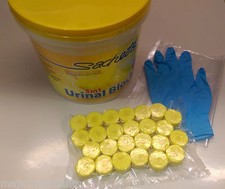 Urinal Channel Blocks Lemon Cleaner Toilet Trough Prevent Blockages and Odours