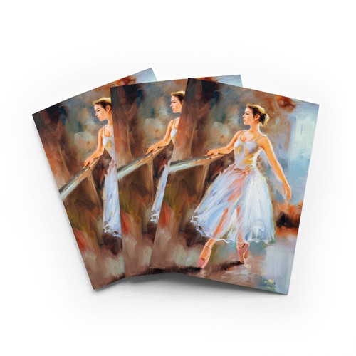 Ballet dancing barre greeting - barre,