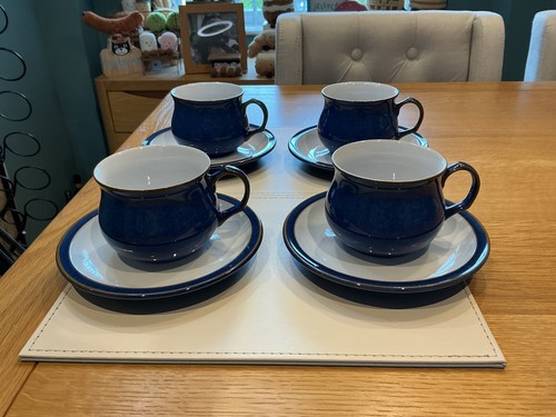 Denby imperial blue x cups - blue, 4