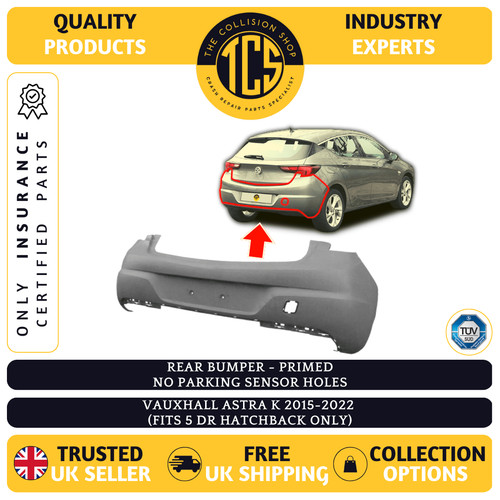 Rear bumper primed vauxhall - primed,