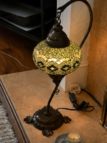 Turkish moroccan mosaic lamp - turkish,