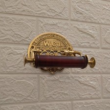 Antique Style Brass/Gold Shiny Toilet Roll Holder Vintage Design Wc1