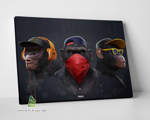 Swag monkeys banksy graffiti - swag,