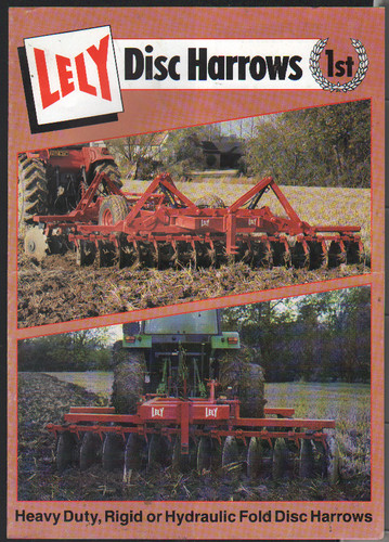Lely disc harrows - harrows, brochure