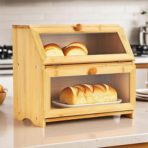 Large bread bin - bin, wooden