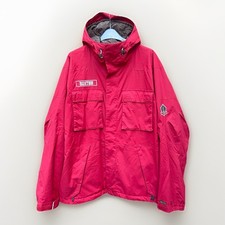 Vintage Burton Snowboard Jacket Mens XL Red Dryride Hooded Parka Ski 90s Y2K