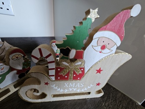Wooden sleigh with - sleigh,