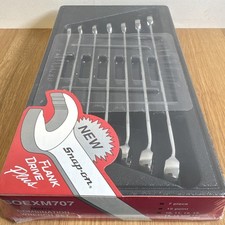 Snap-on Tools Wrench Spanner Set 7pc Flank Drive Plus SOEXM707 10-17mm NOS UK