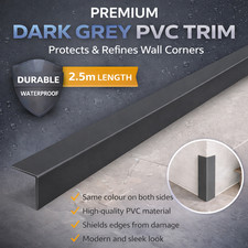 PVC Corner Angle Trim Dark