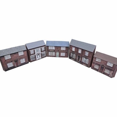 Gauge low relief - gauge, houses