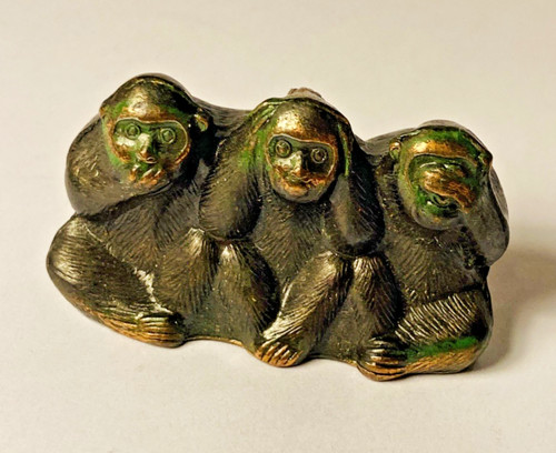 Vintage solid brass figurine