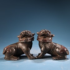 Old A pair of pure bronze