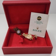 Full Set 1985 Rolex Ladies Datejust 26 mm 18K Yellow Gold President Watch 69178