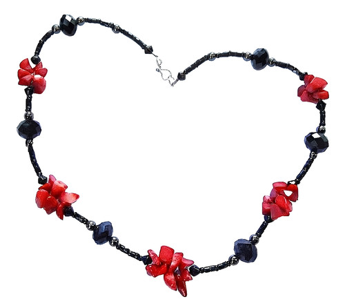 Art deco real red - red, coral