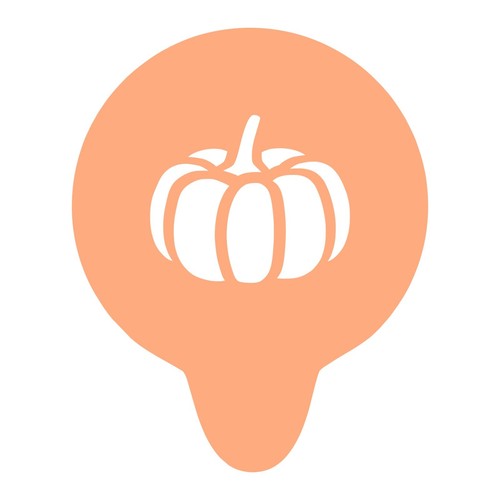 Pumpkin coffee stencil - coffee, –