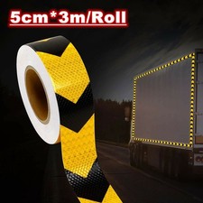 3m/Roll Reflective Safety Warning Tape Sticker Arrow Decal For Car Truck Van