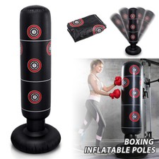 160cm Free Punch Bag Standing Inflatable Boxing Kick MMA UFC Training Kids Adult