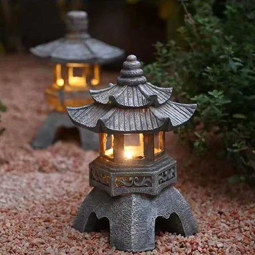 Solar garden lantern zen - lantern,
