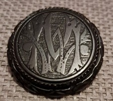 Whitby Jet Mourning Brooch